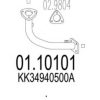 MTS 01.10101 Exhaust Pipe